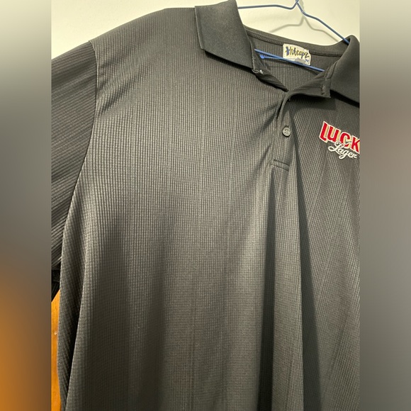 "Hubcapz" Lucky Lager Polo XL Men's black - Picture 2 of 4